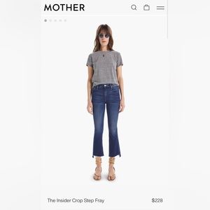 Made by Mother - The Insider Crop Step Fray